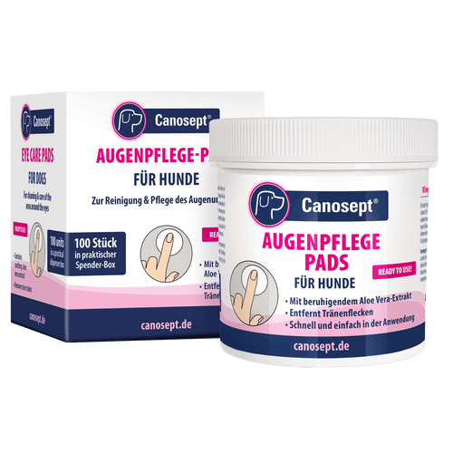 Canosept Augenpflege-Pads für Hunde - Schonende Reinigung und Pflege für das Augenumfeld