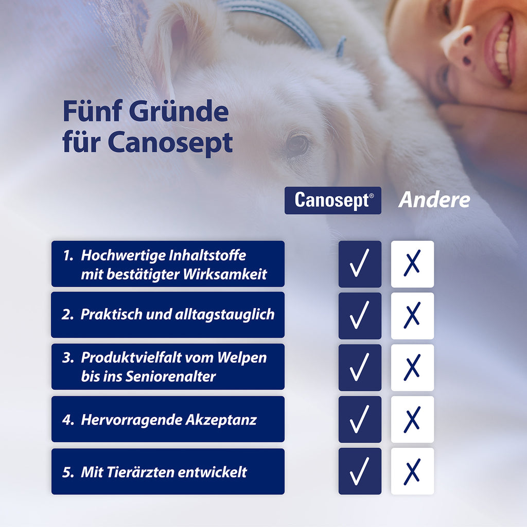 Canosept Zahnpflegespray wird von edogs empfohlen